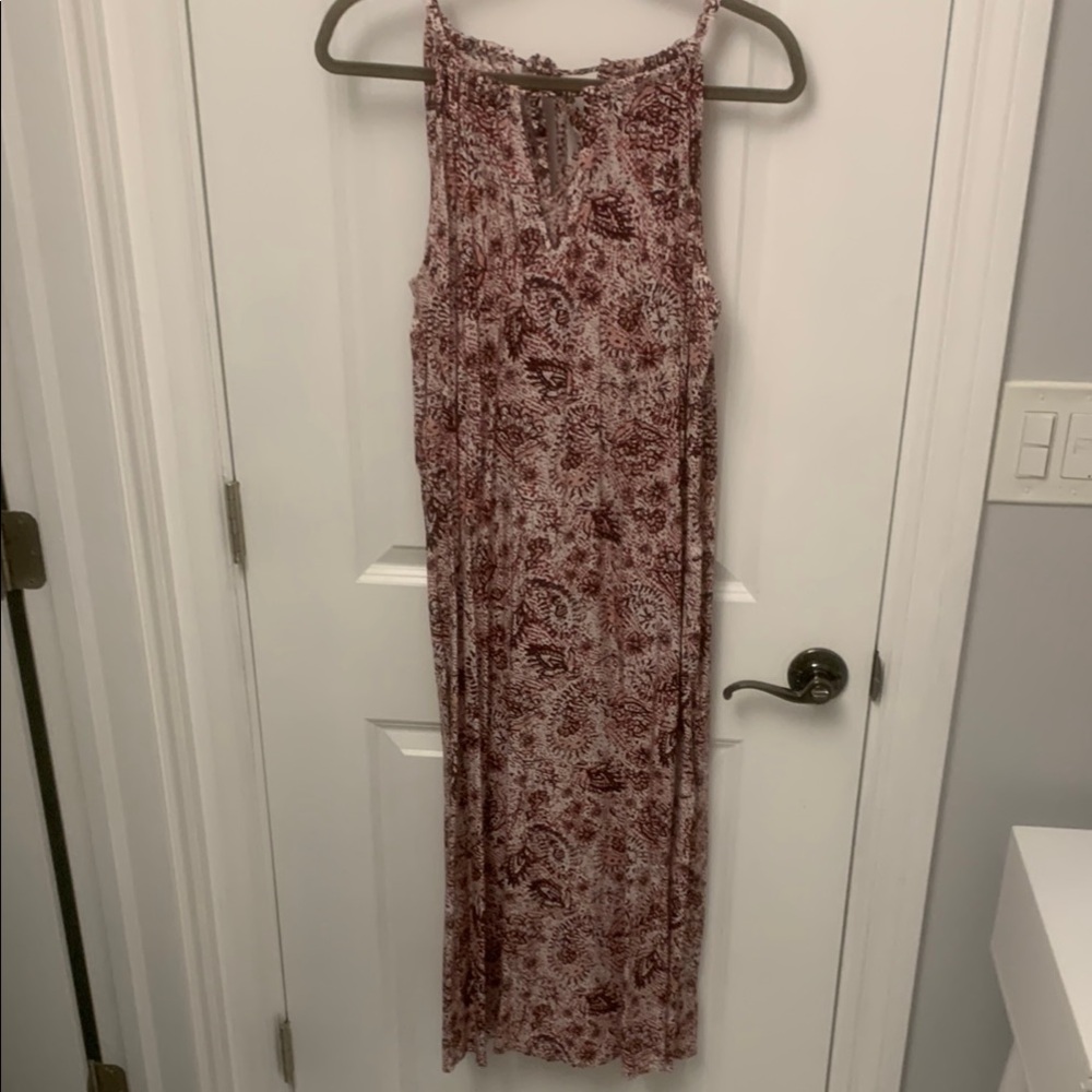 GAP Floral Sleeveless Maxi Dress - Red and White